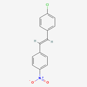 molecular formula C14H10ClNO2 B11997288 4-Chloro-4'-nitrostilbene CAS No. 3757-16-2