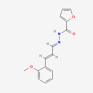 molecular formula C15H14N2O3 B11997315 N'-[(E,2E)-3-(2-methoxyphenyl)-2-propenylidene]-2-furohydrazide 