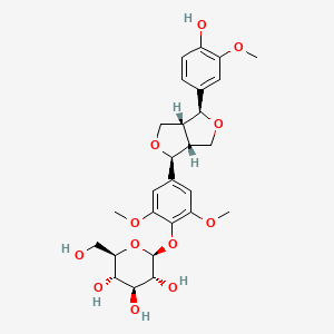 molecular formula C27H34O12 B1199732 Eucommin A CAS No. 99633-12-2