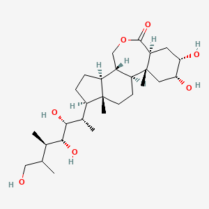 molecular formula C28H48O7 B1199733 26-Hydroxy-24-epi-brassinolide 
