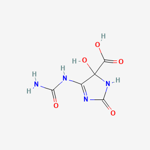 5-Hydroxy-2-oxo-4-ureido-2,5-dihydro-1H-imidazole-5-carboxylate