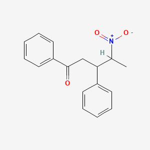 molecular formula C17H17NO3 B11997426 4-Nitro-1,3-diphenylpentan-1-one CAS No. 6277-76-5