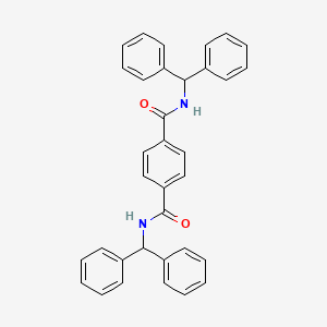 molecular formula C34H28N2O2 B11997487 N,N'-Dibenzhydryl-terephthalamide 