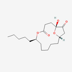 1-Hydroxy-6-pentyl-5,15-dioxabicyclo[10.2.1]pentadecane-4,14-dione