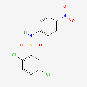molecular formula C12H8Cl2N2O4S B11997567 2,5-dichloro-N-(4-nitrophenyl)benzenesulfonamide 