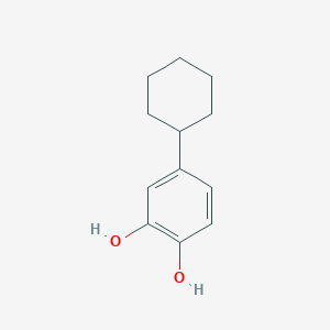 molecular formula C12H16O2 B11997578 4-Cyclohexylbenzene-1,2-diol CAS No. 1134-37-8