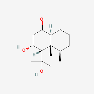 molecular formula C15H26O3 B1199768 Dihydronardosinonediol CAS No. 20489-12-7