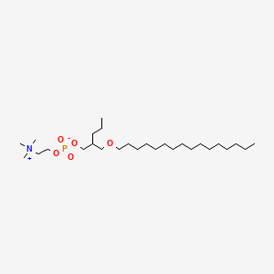 2-(Hexadecoxymethyl)pentyl 2-(trimethylazaniumyl)ethyl phosphate