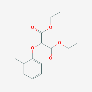molecular formula C14H18O5 B11997789 Diethyl (2-methylphenoxy)propanedioate CAS No. 100972-86-9