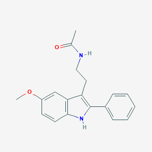 molecular formula C19H20N2O2 B119978 N-[2-(5-methoxy-2-phenyl-1H-indol-3-yl)ethyl]acetamide CAS No. 151889-03-1