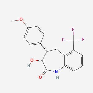 1,3,4,5-Tetrahydro-3-hydroxy-4-(4-methoxyphenyl)-6-(trifluoromethyl)-2H-1-benzazepin-2-one