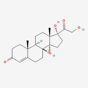 molecular formula C21H30O5 B11997822 14,17,21-Trihydroxypregn-4-ene-3,20-dione CAS No. 595-18-6