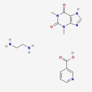 molecular formula C15H21N7O4 B1199783 Nicophyllin CAS No. 53890-71-4