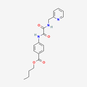 molecular formula C19H21N3O4 B11997860 Butyl 4-[[2-oxo-2-(pyridin-2-ylmethylamino)acetyl]amino]benzoate CAS No. 300590-14-1