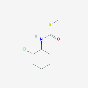 molecular formula C8H14ClNOS B11997872 S-methyl N-[(2S)-2-chlorocyclohexyl]carbamothioate CAS No. 17643-62-8
