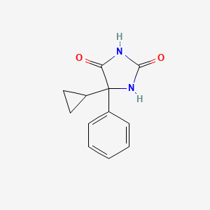 molecular formula C12H12N2O2 B11997897 5-Cyclopropyl-5-phenylhydantoin CAS No. 88807-86-7