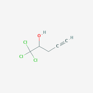 molecular formula C5H5Cl3O B11997930 1,1,1-Trichloro-4-pentyn-2-ol CAS No. 1470-30-0