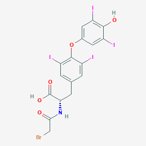 L-Tyrosine, N-(bromoacetyl)-O-(4-hydroxy-3,5-diiodophenyl)-3,5-diiodo-
