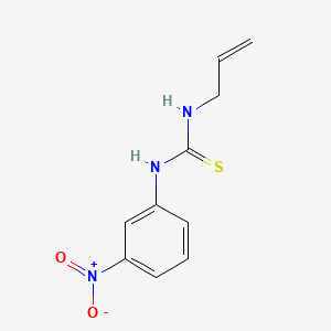 molecular formula C10H11N3O2S B11998106 Urea, 1-allyl-3-(m-nitrophenyl)-2-thio- CAS No. 74051-52-8