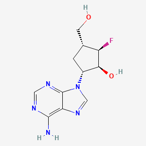 (1S,2R,3R,5R)-5-(6-aminopurin-9-yl)-2-fluoro-3-(hydroxymethyl)cyclopentan-1-ol