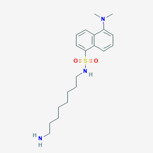 molecular formula C20H31N3O2S B1199822 1-Naphthalenesulfonamide, N-(8-aminooctyl)-5-(dimethylamino)- CAS No. 77840-23-4