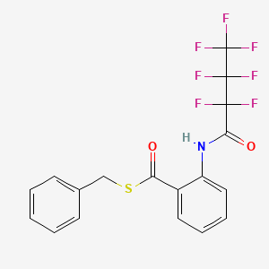 Thiobenzyl N-heptafluorobutyrylanthranilate