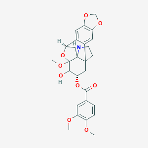 molecular formula C27H29NO9 B119983 4/'-O-Methylstephavanine CAS No. 152013-83-7