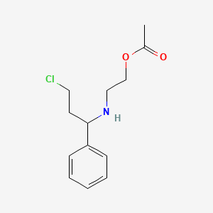 2-[(3-Chloro-1-phenylpropyl)amino]ethyl acetate