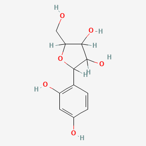 2-(2,4-Dihydroxyphenyl)-5-(hydroxymethyl)oxolane-3,4-diol