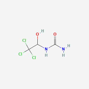molecular formula C3H5Cl3N2O2 B11998432 Urea, (2,2,2-trichloro-1-hydroxyethyl)- CAS No. 2000-40-0