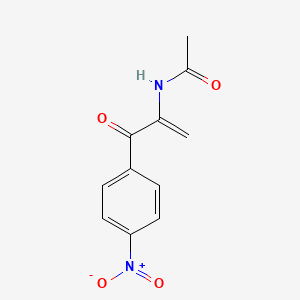 molecular formula C11H10N2O4 B11998483 Acetamide, n-[1-(4-nitrobenzoyl)ethenyl]- CAS No. 6627-80-1