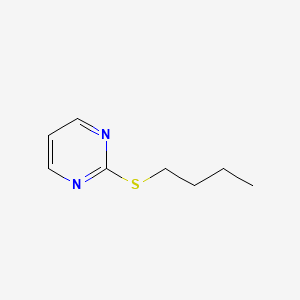 molecular formula C8H12N2S B11998510 Pyrimidine, 2-(butylthio)- CAS No. 66348-66-1