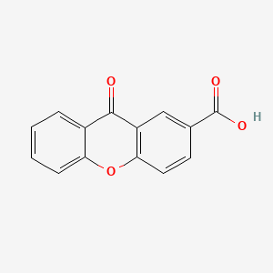 molecular formula C14H8O4 B1199853 9-Oxo-9H-xanthene-2-carboxylic acid CAS No. 40274-67-7