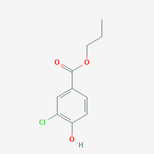 molecular formula C10H11ClO3 B11998549 Propyl 3-chloro-4-hydroxybenzoate CAS No. 37470-49-8