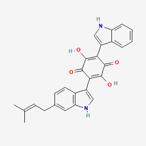 molecular formula C27H22N2O4 B1199855 Semicochliodinol B 