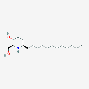 molecular formula C18H37NO2 B119986 (-)-Deoxoprosophylline CAS No. 74843-69-9