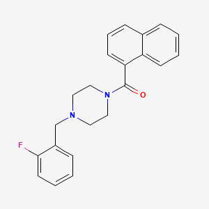 [4-[(2-Fluorophenyl)methyl]-1-piperazinyl]-(1-naphthalenyl)methanone