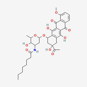molecular formula C35H43NO11 B1199871 N-Octanoyldaunorubicin CAS No. 62327-70-2