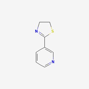 molecular formula C8H8N2S B11998726 3-(4,5-Dihydro-1,3-thiazol-2-yl)pyridine 
