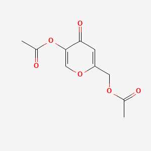 molecular formula C10H10O6 B11998786 Di-O-acetylkojic acid CAS No. 26209-93-8