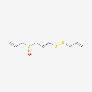 molecular formula C9H14OS3 B1199889 Acuagel; Adjoen 
