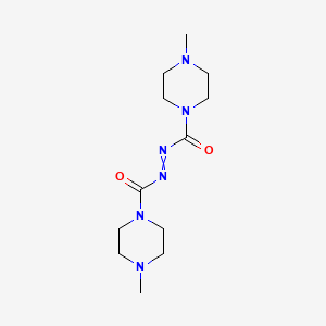 molecular formula C12H22N6O2 B1199890 Diazenedicarboxylic acid bis(N'-methylpiperazide) 