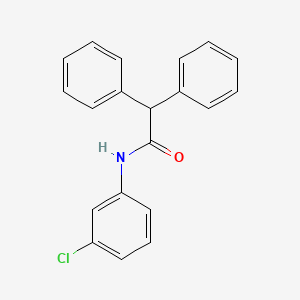 molecular formula C20H16ClNO B11998923 N-(3-chlorophenyl)-2,2-diphenylacetamide CAS No. 63184-07-6
