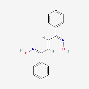 molecular formula C16H14N2O2 B11999069 1,4-Diphenyl-but-2-ene-1,4-dione dioxime 