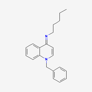 molecular formula C21H24N2 B1199909 (1-Benzyl-1H-quinolin-4-ylidene)-pentyl-amine 