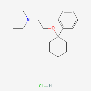 molecular formula C18H30ClNO B11999104 Triethylamine, 2-((1-phenylcyclohexyl)oxy)-, hydrochloride CAS No. 111413-21-9