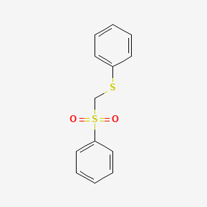 molecular formula C13H12O2S2 B11999182 Benzenesulfonylmethylsulfanylbenzene CAS No. 15296-86-3
