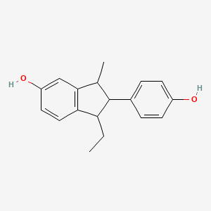molecular formula C18H20O2 B1199921 Indanestrol CAS No. 71855-45-3