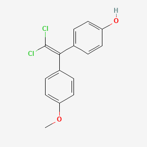 molecular formula C15H12Cl2O2 B1199922 4-[2,2-Dichloro-1-(4-methoxyphenyl)ethenyl]phenol CAS No. 75938-34-0