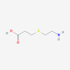molecular formula C5H11NO2S B11999252 3-((2-Aminoethyl)thio)propanoic acid 